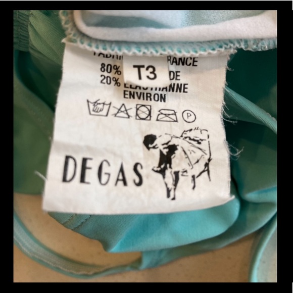 Bright Blue Degas Leotard/ Bodysuit - Picture 4 of 4